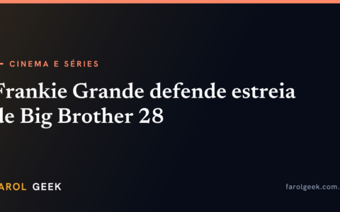 Frankie Grande defende Big Brother 28 após crítica ao tom exagerado da estreia